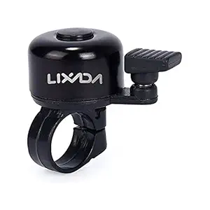 Decdeal LIXADA Bike Bell Alloy Mountain Road Bicycle Horn Sound Alarm for Safety Cycling Handlebar Metal Bell Bicycle Horn Bike Accessories