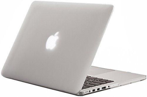 Matt Notebookhülle / schützen Koffer für MacBook Pro 13 Zoll mit Retina-Display (Modell A1502 / A1425 ohne DVD-Player) - Transparent (Mit einem kostenlosen europäischen Version transparenten Tastaturschutz Haut)