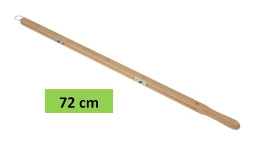 Zeitungshalter 72 cm Buchenholz klar lackiert - 2