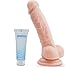 Produktbild PALOQUETH Realistischer Dildo mit Starke Saugnapf, Weichen Silikon Dildo für Anal Anfänger Geeignet, Perfekter Analdildo,Real Dong Anal Plug Penis Nachbildung, Kostenlosem Gleitgel, 17 CM (Fleisch)