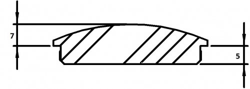 Endkappe leicht gewölbt (dünn), massiv, für Rohr ø 48,3 x 2,0mm, zum Einschlagen - 2
