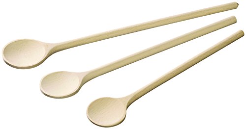 FACKELMANN 30830, 3er Set Holzlöffel - 20 cm, 25 cm, 28 cm
