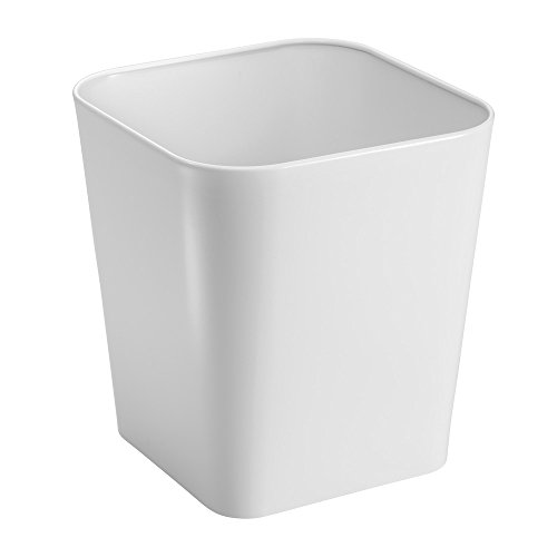Interdesign 16593EU Gia Abfalleimer Mülleimer, weiß