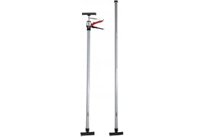 Teleskoptakstöd DEDRA N1106, lyfthöjd 115–290 cm, lastkapacitet 30 kg, robust konstruktion, bekväm hantering, lutbara tryckplattor, teleskopisk höjdjustering