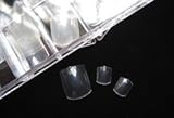 100 False Clear TOE NAILS in Sizes 1 - 10 PLUS 2g Nail Glue