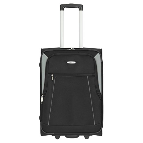 Preisvergleich Produktbild Travelite Portofino 2-Rollen-Trolley M 62 cm, schwarz