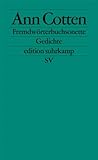 Image de Fremdwörterbuchsonette: Gedichte (edition suhrkamp)