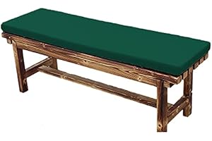 Zoomlie Bench Cushion for Outdoor Furniture Waterproof 100/110/120/140/150cm Long Chair Cushion 5cm Thick Sofa Cushion Pad for Patio Lawn Balcony