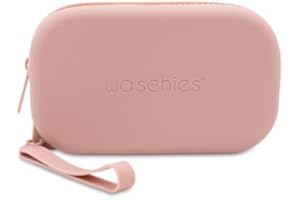 waschies Mini Travel Bag Nude – la perfetta conservazione per i panni o i toner in viaggio, impermeabile e lavabile, beige, 15 x 9 x 3 cm