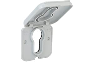 geba Protection contre la pluie - Protection contre les intempéries - Pare-vue pour demi-cylindre profilé - Interrupteur à clé à coller ou à visser