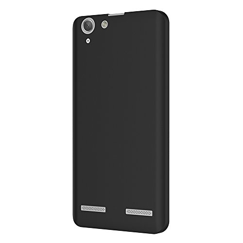 Funda Lenovo K5  AICEK Negro Silicona Fundas para Lenovo K5 Carcasa Lenovo K5 Negro Silicona Funda Case