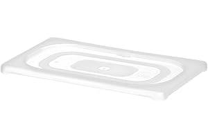 HENDI Tapa GN 1/4, de polipropileno, adecuada sólo para recipientes GN de polipropileno de HENDI, resistencia térmica: -40 a 80 °C, apta para el lavavajillas, transparente