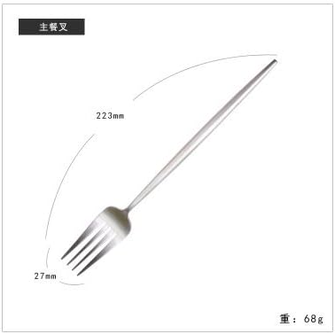 YQQQQ Fine Handle Stainless Steel Western Tableware Steak Knife And Fork Spoon Gold Brushed Three-Piece