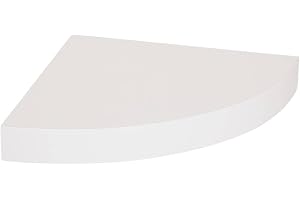 Five - Flytande Hörnhylla, Vit, 1 St, Modern, Triangulär, Hörnhylla, 25 x 25 cm, Osynlig Fästanordning