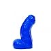 Produktbild All Blue Dildo 03 - Dildo blau, mit Aderung, ca. 16 x 5 cm