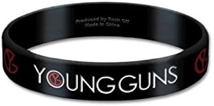 Young Guns Official Wristband Logo Bones 17mm Rubber Accessory Size