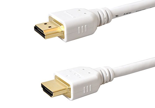 Panasonic High Speed HDMI Kabel 3D Ultra HD 4K 2K Full HD 1080p / 2160p Deep Color ARC weiß (1 m (1 Stück))