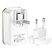 Produktbild Bascar USB Ladegerät 3-Port 24W 5V/3.5A Wall Charger Netzteil - 2 in 1 US EU Stecker Schnellladewand Reiseadapter für Galaxy iPhone iPad Bluetooth Tablet/Tragbar Geräte USB-Ladene Geräte