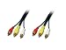 Produktbild Lindy 35545 - Audio-Video-Kabel, 3 Cinchstecker/-stecker - 15m