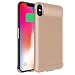 Produktbild iPhone Xs Max 6200mAh Akku Hülle, Ultradünnes Schnelles Wieder aufladen Akku Tragbare Ladebatterie Zusatzakku Externe Handyhülle Batterie Schutzhülle [Zusatzakku Extra 100% Akkulaufzeit] Golden
