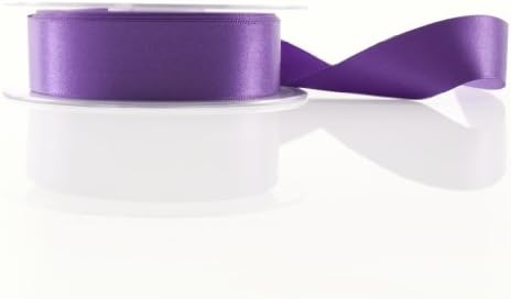 Purple Satin Double Faced Ribbon (3mm x 3metres)