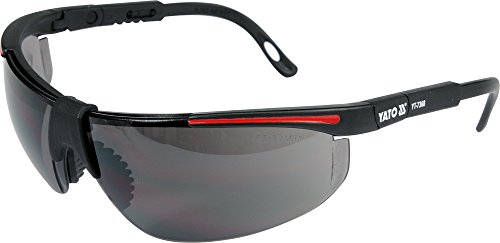 Arbeitsschutzbrille dunkel getönt , verstellbare Bügel , Schutzbrille, Sonnenbrille
