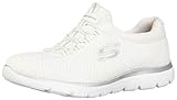 zapatos skechers mujer blancos 12980 WSL Skechers 12980, Zapatillas para Mujer, Blanco (White/Silver), 41 EU