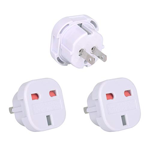 ?3 PCS?UK to USA Travel Adapter suitable for US, Australia, Canada, Mexico,Thailand, Philippines, China, Japan, Vietnam -See Description