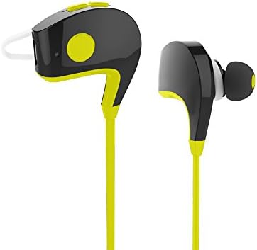 Bluetooth headphones,Anguo cellphone Sport Headset Headphones Sweatproof Running Exercise Stereo Earbuds Earphones Headsets-Compatible With iPhone,iPad, Android and more (yellow)