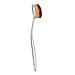 Kingko® Pro Cosmetic Makeup Face Powder Blusher Foundation Toothbrush Curve Flexible Brush (Silver)