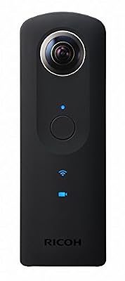 Ricoh THETA S - 360° appareil photo numérique - compact / 12.0 MP (interpolé) - 1080p / 30 pi/s - flash 8 - Wi-Fi - noir