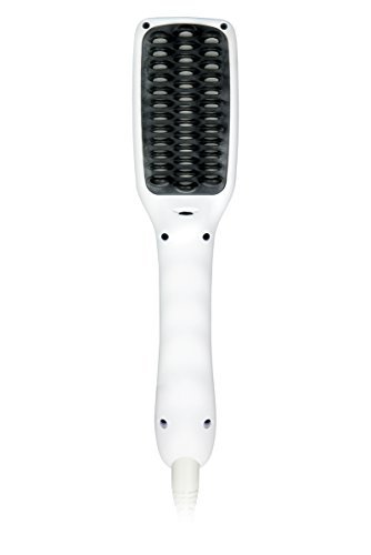 Innovative Glättbürste ikoo e-styler in Weiß mit glatten Keramik-Panels und revolutionärer Ionen Funktion gegen eine statische Aufladung der Haare inklusive 360 Grad drehbarem Kabel gegen Kabelgewirr - 3
