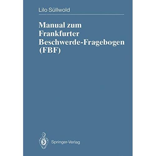 [PDF] Manual zum Frankfurter Beschwerde-Fragebogen (FBF) KOSTENLOS DOWNLOAD