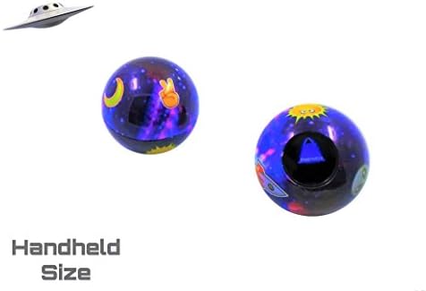 Unique Retro Space Themed Emoji Magic Ball | Mini-Size | Only One in the Market | Mystic Fortune Teller | Question 8 Ball Game that Answers Questions &amp; Gives Advice | Gift Ideas | Party Supplies | Toys for all Ages