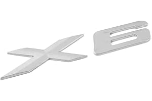 AUTOZOCO Emblème X6 autocollant pour coffre pour BMW (argenté)