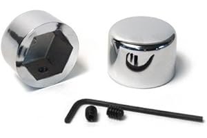 DOCK66 MOTORCYCLE PARTS Achsabdeckkappen vorne für Harley-Davidson