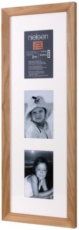Nielsen Essentielles Birch 20 x 60 cm Multi 3-Aperture 15 x 10 cm, Wooden Multi-Photo Frames