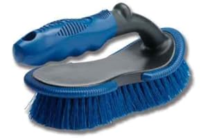 CG94 - Brosse de Nettoyage Durable pour Bateau Gonflable et Bord de Piscine | Poils Durs pour Taches Tenaces | Idéale pour Ponts en Teck, Hélices, Pulpites | Ergonomique, Bois