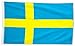 Produktbild Fahne Flagge Schweden 90 x 150 cm