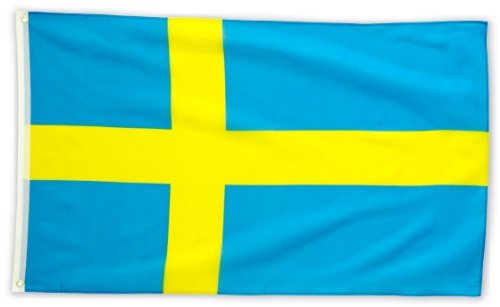 Preisvergleich Produktbild Fahne Flagge Schweden 90 x 150 cm