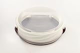 tupper kuchenform eckig durchdachtes Handling TUPPERWARE Exclusiv Tortentwist TWIST brombeere Oberteil mit Glitzer 27283