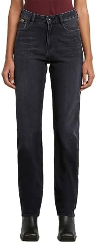 G-STAR Iggie Straight Wmn Jeans, Multicolore (Worn in Black Crow D27704-e105-h532), 27W x 30L Donna