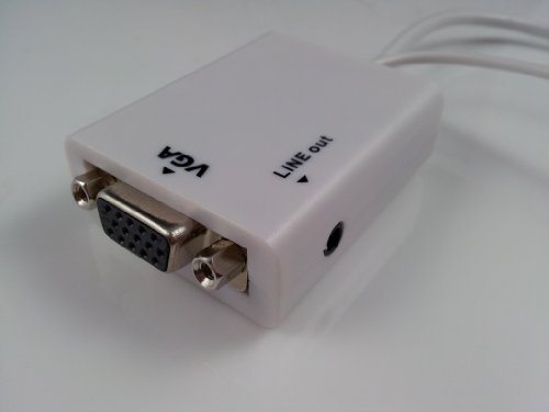 MHL Micro USB Bridge to VGA + 3,5 mm Stereo-Audio-Adapter für Samsung Galaxy S2 i9100 Note HTC EVO 3D Sensation Flyer - 3