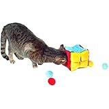 Trixie 4104 Plüschwürfel mit 4 Catnip-Bällen, 14 cm