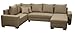 Produktbild CAVADORE Wohnlandschaft Maxi mit Ottomane links / Großes Schlafsofa mit Bettkasten / Inkl. Kissen / 294 x 85 x 198 / Beige