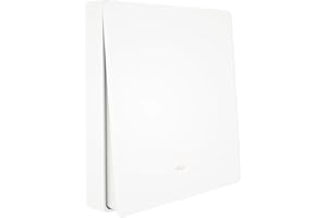 ZOREI Interruttore Senza Fili, Trasmettitore Ricevitore RF, Installazione Punto Luce Senza Rompere il Muro, 220V 10A Max 2200W, Interruttore Wireless Senza Pile (1 Interruttore da 1 Tasto)
