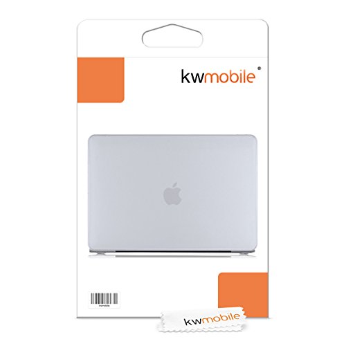 kwmobile Hardcase Laptop Hülle für Apple MacBook Pro Retina 15″ (ab Anfang 2013) – Matt Transparent dünne gummierte Schutzhülle Cover Case Tasche - 7