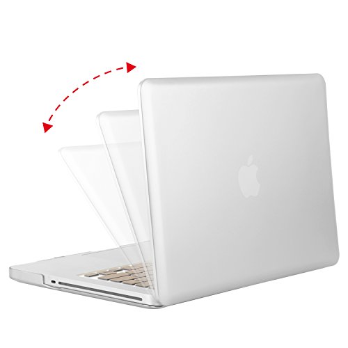 MOSISO Ultra Slim Plastik Hartschale Schutzhülle Hülle Snap Case für MacBook Pro 13 Zoll mit CD-ROM Drive (A1278), Silber - 2