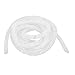 Produktbild sourcingmap® 16mm Dmr Klar Weiß Plastik Spirale Draht Band Kabel Draht Manager 12,5Ft