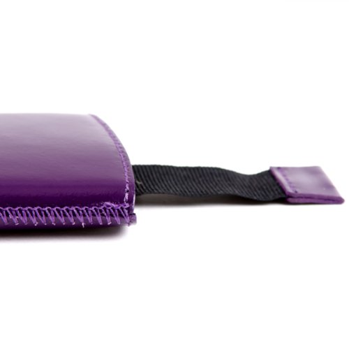 Valenta Etui offen - violett - mit Ausziehlasche und trendigem Blumenprint für Mobistel EL560 Dual SIM